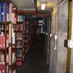 Survey photograph, Photo Survey interior bookshelf and corridor, King's Quarter, University of Aberdeen