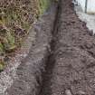 Watching Brief photograph, Trench completed, Knock Hill House, Glenbervie, Aberdeenshire