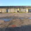 Standing Building Survey photograph, Exterior full E elevation, Depot, Kessock Road Industrial Estate, Fraserburgh