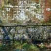 Standing Building Survey photograph, Exterior feature W1 granite sill / brick infill detail, Depot, Kessock Road Industrial Estate, Fraserburgh