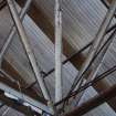 Standing Building Survey photograph, Roof trusses, Depot, Kessock Road Industrial Estate, Fraserburgh