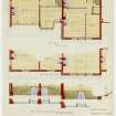 Drawing showing plans of Admiralty Road Block for Ex Servicemen's Club, Queensferry Road, Rosyth.