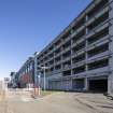 Ocean Terminal shopping centre.  View of north west facade from south west on Whisky Quay.