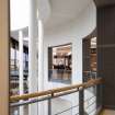 Ocean Terminal shopping centre.  Second floor.  View of second floor walkway of north rotunda..