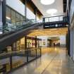 Ocean Terminal shopping centre.  First floor.  View of shopping centre, showing access to second floor.