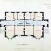 Glasgow, 4-6 Prince Albert Road. Plan of principal floor.