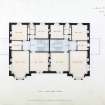 Glasgow, 4-6 Prince Albert Road. Plan of bedroom floor.