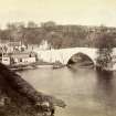 Aberdeen, Brig o' Balgownie.
General view.
Titled: 'Auld Brig O Balgownie - across the Doon'.
PHOTOGRAPH ALBUM No. 109 : G.M.SIMPSON OF AUSTRALIA'S ALBUM