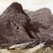 Page 34v/1 View of Sisters and bridge; 'Glencoe - near bridge of three waters'
Photograph Album 109  GM Simpson of Australia's Album