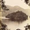 Page 7/2.  General view, insc: (underneath) 'Loch Katrine Eillens Isle' 
PHOTOGRAPH ALBUM NO.109: G.M.SIMPSON OF AUSTRALIA'S ALBUM