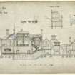 Dundee, Castleroy.
Drawing of longitudinal section.
Titled: 'Mansion House for George Gilroy Esquire'.
Insc:'72 George Street, Perth 25/2/67'