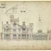 Dundee, Castleroy.
Drawing showing South elevation.
Titled: 'Mansion House for George Gilroy Esquire'.
Insc: '72 George Street, Perth 25/2/67'