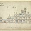 Dundee, Castleroy.
Drawing showing North elevation.
Titled: 'Mansion House for George Gilroy Esquire'.
Insc:'72 George Street, Perth 25/2/67'