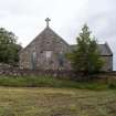 Careston Parish Church.  South elevation from south.