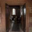 Careston Parish Church.  Porch.  View through to nave.