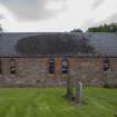 Careston Parish Church.  South elevation from south.