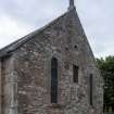 Careston Parish Church.  View of east gable from south east.