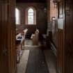 Careston Parish Church.  Porch.  View from porch into nave.