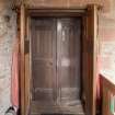 Careston Parish Church.  Nave.  View of entrance door.