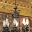 Careston Parish Church.  Nave.  Detail of chandelier.