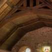 Careston Parish Church.    Detail of roof structure above chancel.