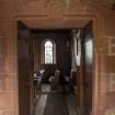 Careston Parish Church.  Porch.  View through to nave.