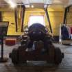 Interior. Gun Deck. View Gun deck with iron knees and timber bracing of the ship's side