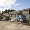 Pollock House Stables.  View of south east facade, from north east.