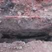 Excavation photograph, Slot through trough with rubble material above, 396-410 Gorgie Road, Edinburgh