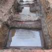 Excavation photograph, Troughs 017 and 014, 396-410 Gorgie Road, Edinburgh