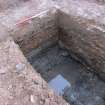 Excavation photograph, View of concrete foundation 038, 396-410 Gorgie Road, Edinburgh