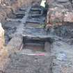 Excavation photograph, Working shots of troughs in Area A, 396-410 Gorgie Road, Edinburgh