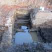 Excavation photograph, View of troughs at the N end of Area A, 396-410 Gorgie Road, Edinburgh