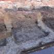 Excavation photograph, W facing section at the N end of Section A 031, 396-410 Gorgie Road, Edinburgh