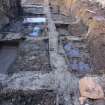 Excavation photograph, General view of troughs, 396-410 Gorgie Road, Edinburgh