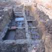 Excavation photograph, General view of troughs, 396-410 Gorgie Road, Edinburgh