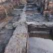 Excavation photograph, View of troughs to S end of Area A, 396-410 Gorgie Road, Edinburgh