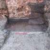 Excavation photograph, Remains of Trough 039, 396-410 Gorgie Road, Edinburgh