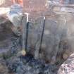 Excavation photograph, Working shots of  trough removal, 396-410 Gorgie Road, Edinburgh