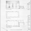 Beattock, Old Manse. Photocopy of sketch survey, not to scale. Ground and first floor plans and NE elevation. [Not initialled or dated; possibly part of larger drawing].