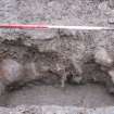 Excavation photograph, Cobble wall, 396-410 Gorgie Road, Edinburgh