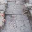 Excavation photograph, Paving, 396-410 Gorgie Road, Edinburgh