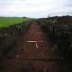 Evaluation photograph, Post-excavation shot Trench 34, Ness Gap, Fortrose, Highland
