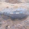 Monitored Soil Strip photograph, Pit [136] South facing section, Ness Gap, Fortrose, Highland