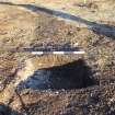 Monitored Soil Strip photograph, NW Facing section linear [207] Slot (208), Ness Gap, Fortrose, Highland