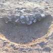 Monitored Soil Strip photograph, West facing section of stone pit [214] (215), Ness Gap, Fortrose, Highland