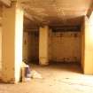 Standing Building Survey photograph, Basement store (B01) - Eastern corner, facing east, Odeon Cinema, 7 Clerk Street, Edinburgh