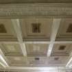 Standing Building Survey photograph, Ground floor foyer (main entrance) (G01) - Square ceiling recess, facing south-west, Odeon Cinema, 7 Clerk Street, Edinburgh