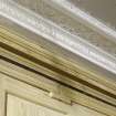 Standing Building Survey photograph, Ground floor foyer (main entrance) (G01) - Detail of wooden and plaster cornicing, Odeon Cinema, 7 Clerk Street, Edinburgh