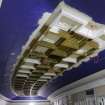 Standing Building Survey photograph, Ground floor crush hall (G02) - Ceiling, facing south, Odeon Cinema, 7 Clerk Street, Edinburgh